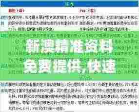 新澳精准资料免费提供,快速问题处理_EYT92.943按需版