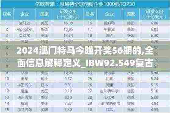 2024澳门特马今晚开奖56期的,全面信息解释定义_IBW92.549复古版
