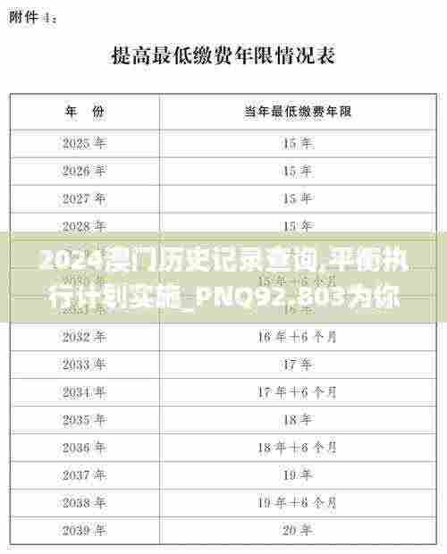 2024澳门历史记录查询,平衡执行计划实施_PNQ92.803为你版
