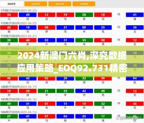 2024新澳门六肖,深究数据应用策略_EOQ92.731精密版