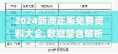2024新澳正版免费资料大全,数据整合解析计划_WTY92.697限量版