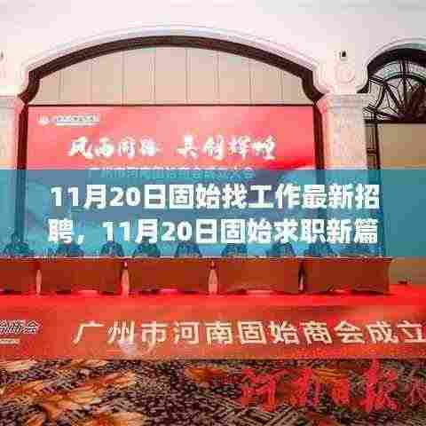 11月20日固始最新招聘启幕，职场新征程，学习变化与自信闪耀的求职之旅