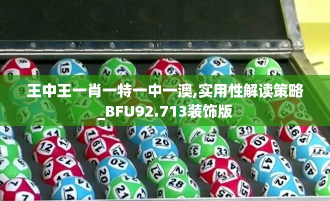 王中王一肖一特一中一澳,实用性解读策略_BFU92.713装饰版