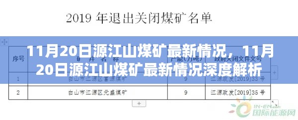11月20日源江山煤矿最新情况深度剖析