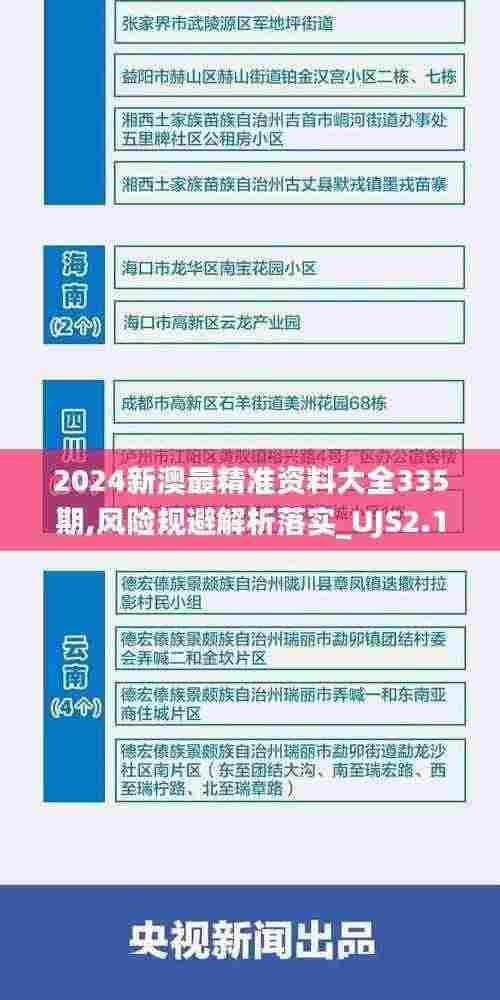 2024新澳最精准资料大全335期,风险规避解析落实_UJS2.10