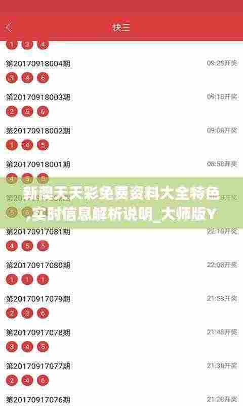 新澳天天彩免费资料大全特色,实时信息解析说明_大师版YDA3.23