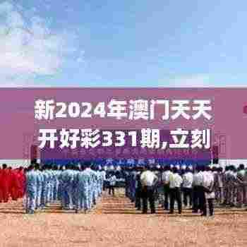 新2024年澳门天天开好彩331期,立刻解答解释落实_MMW6.17
