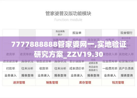7777888888管家婆网一,实地验证研究方案_ZZV19.30
