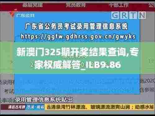 新澳门325期开奖结果查询,专家权威解答_ILB9.86