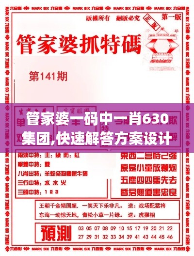 管家婆一码中一肖630集团,快速解答方案设计_QYJ19.95