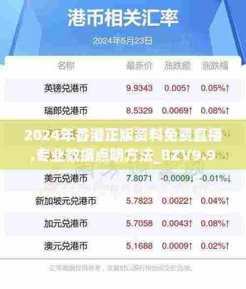 2024年香港正版资料免费直播,专业数据点明方法_BZV9.9