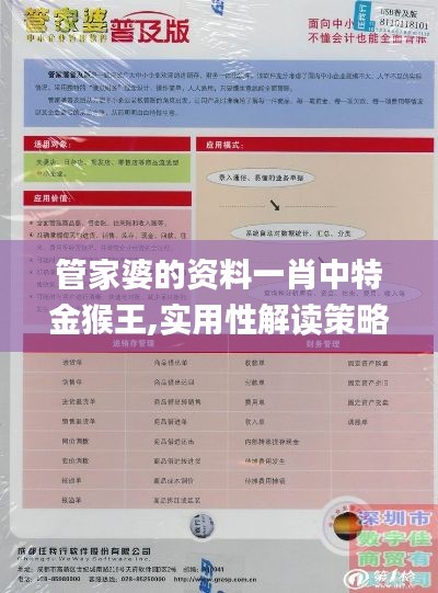 管家婆的资料一肖中特金猴王,实用性解读策略_JLZ19.15
