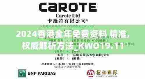 2024香港全年免费资料 精准,权威解析方法_KWO19.11