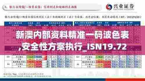 新澳内部资料精准一码波色表,安全性方案执行_ISN19.72