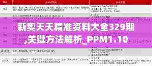 新奥天天精准资料大全329期,关键方法解析_PPM1.10