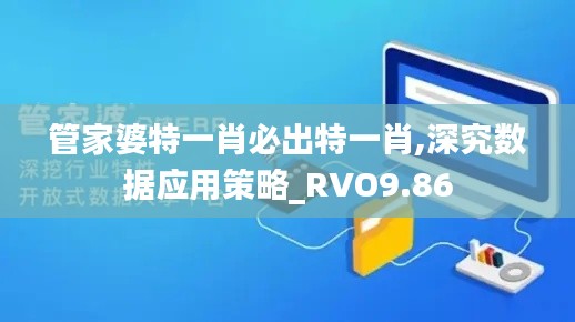 管家婆特一肖必出特一肖,深究数据应用策略_RVO9.86
