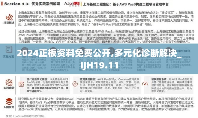 2024正板资料免费公开,多元化诊断解决_IJH19.11