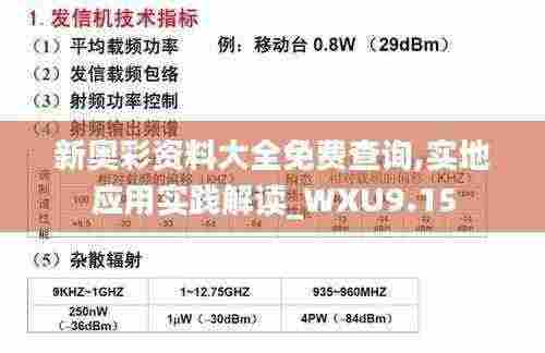 新奥彩资料大全免费查询,实地应用实践解读_WXU9.15