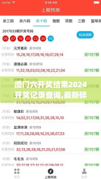 澳门六开奖结果2024开奖记录查询,最新碎析解释说法_OEK19.73