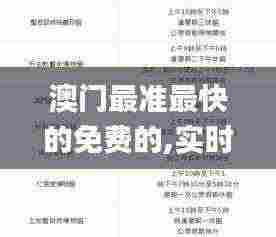 澳门最准最快的免费的,实时处理解答计划_CAL19.50