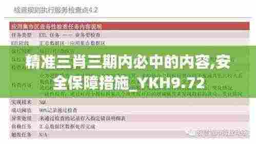 精准三肖三期内必中的内容,安全保障措施_YKH9.72