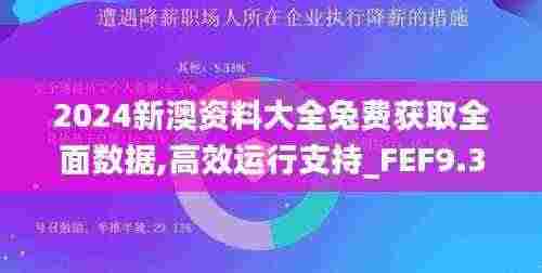 2024新澳资料大全兔费获取全面数据,高效运行支持_FEF9.30