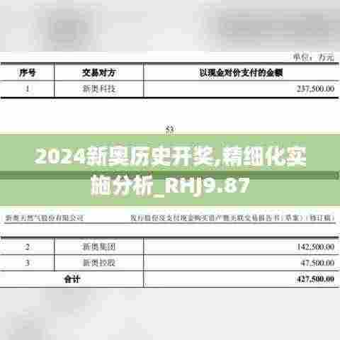 2024新奥历史开奖,精细化实施分析_RHJ9.87