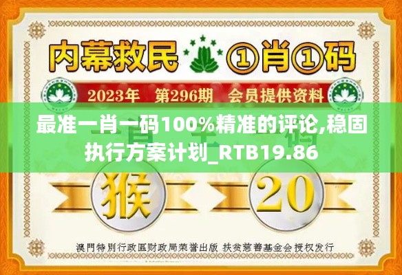 最准一肖一码100%精准的评论,稳固执行方案计划_RTB19.86