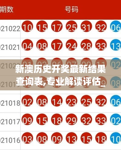 新澳历史开奖最新结果查询表,专业解读评估_KLI19.39