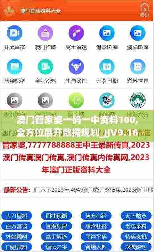 澳门管家婆一码一中资料100,全方位展开数据规划_JJV9.16