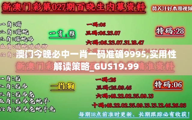澳门今晚必中一肖一码准确9995,实用性解读策略_GUS19.99