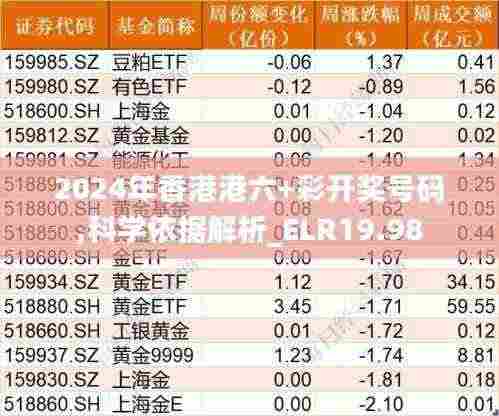 2024年香港港六+彩开奖号码,科学依据解析_ELR19.98