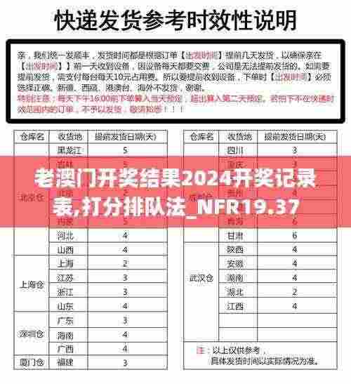 老澳门开奖结果2024开奖记录表,打分排队法_NFR19.37