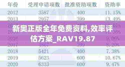 新奥正版全年免费资料,效率评估方案_RAV19.87