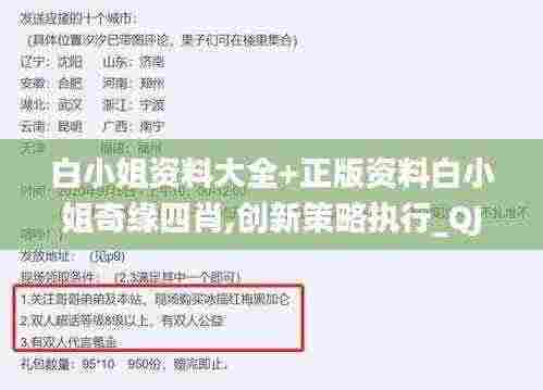 白小姐资料大全+正版资料白小姐奇缘四肖,创新策略执行_QJZ19.35