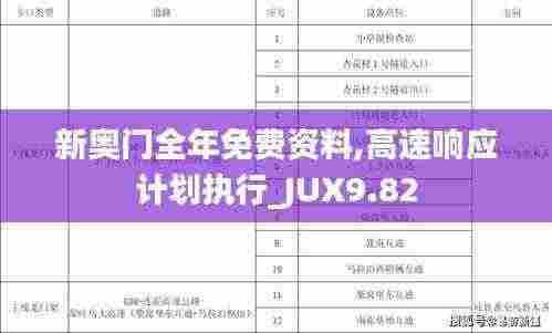 新奥门全年免费资料,高速响应计划执行_JUX9.82