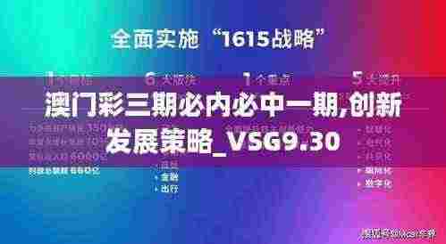 澳门彩三期必内必中一期,创新发展策略_VSG9.30