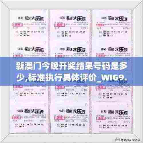 新澳门今晚开奖结果号码是多少,标准执行具体评价_WIG9.38