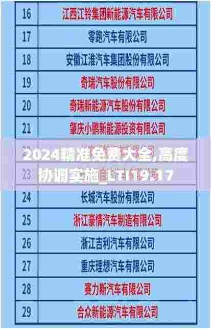 2024精准免费大全,高度协调实施_LTI19.17
