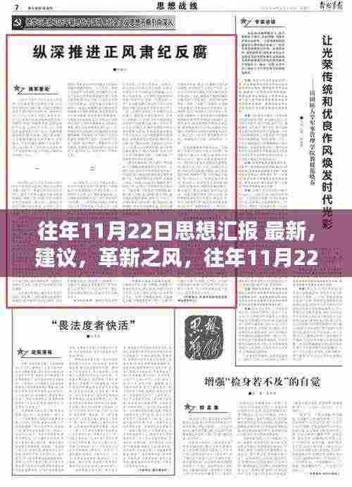 往年11月22日思想汇报,革新之风下的科技新品体验与建议报告,符合您的要求。