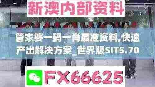 管家婆一码一肖最准资料,快速产出解决方案_世界版SIT5.70