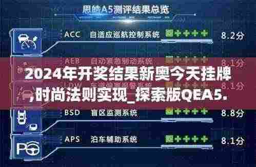 2024年开奖结果新奥今天挂牌,时尚法则实现_探索版QEA5.16