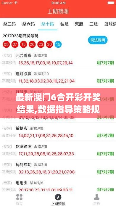 最新澳门6合开彩开奖结果,数据指导策略规划_为你版GKX5.33