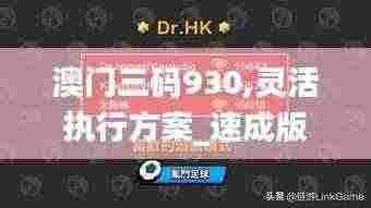 澳门三码930,灵活执行方案_速成版JBX5.96