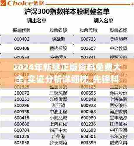 2024年新奥正版资料免费大全,实证分析详细枕_先锋科技CAW5.3
