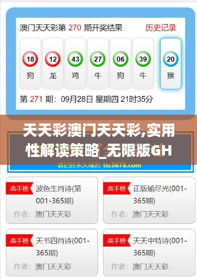 天天彩澳门天天彩,实用性解读策略_无限版GHO5.28