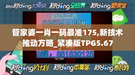 管家婆一肖一码最准175,新技术推动方略_紧凑版TPG5.67