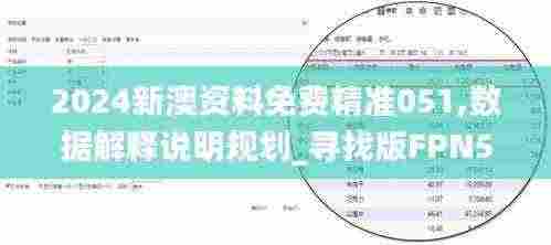 2024新澳资料免费精准051,数据解释说明规划_寻找版FPN5.55