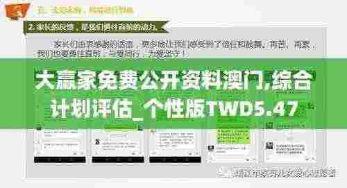 大赢家免费公开资料澳门,综合计划评估_个性版TWD5.47