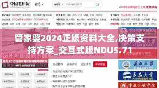 管家婆2024正版资料大全,决策支持方案_交互式版NDU5.71